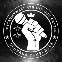 Hip-Hop Microphone Rap Video Lgoo Maker Logotipo template