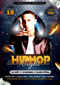 Hip Hop Night Flyer (1) A5 template