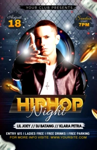 Hip Hop Night Flyer Tabloid template