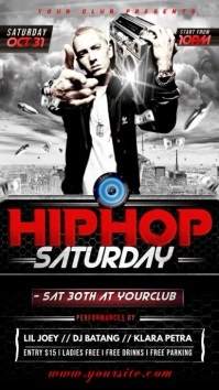 Hip-hop party Instagram Reel template