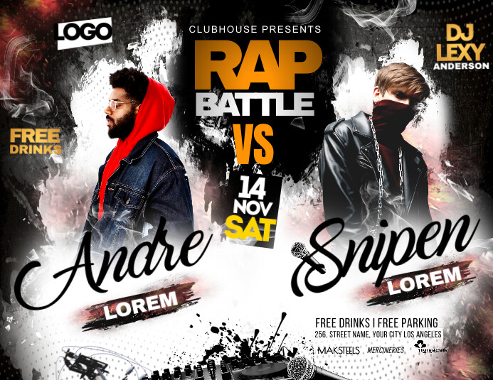 hip hop rap battle Template PosterMyWall