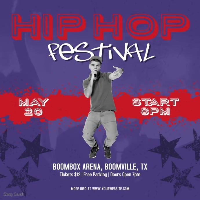 Copy of Hip Hop Rap Festival Video Ad | PosterMyWall