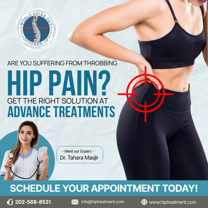 Hip Pain Ads Instagram Post template