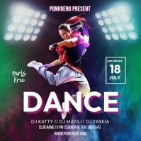 Hiphop Dance Ads Instagram-Beitrag template