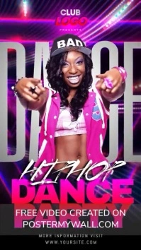 Hiphop Dance Party Instagram Story template