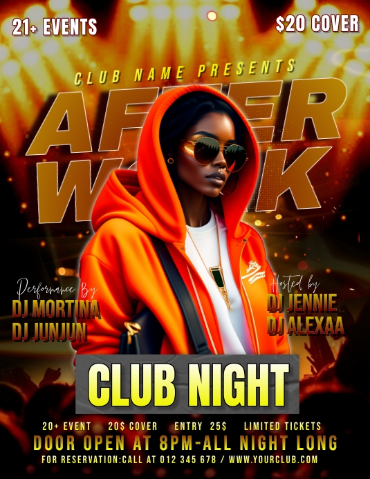 Dj Script For Events Dj Event Poster Templates Free