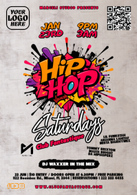 Urban Hip Hop Night A4 Flyer Template