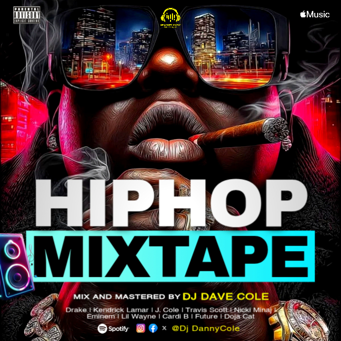 HipHop Mixtape art hip hop dj mix deejay trap rap album cover artwork ...