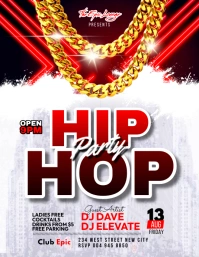 Hiphop Party flyer template