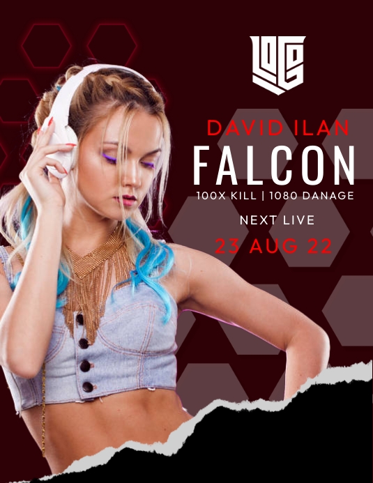 Hiphop Rapper Flyers Template | PosterMyWall