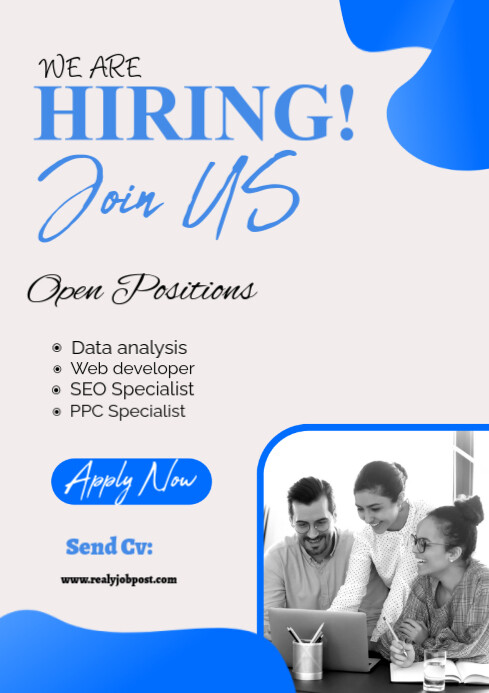 HIRE A NEW JOBS POSTER 2026 Template | PosterMyWall