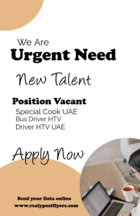 Hire a new post talent job in use us uk Tabloid template