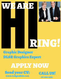 Hire design and designer experts Flyer (US Letter) template