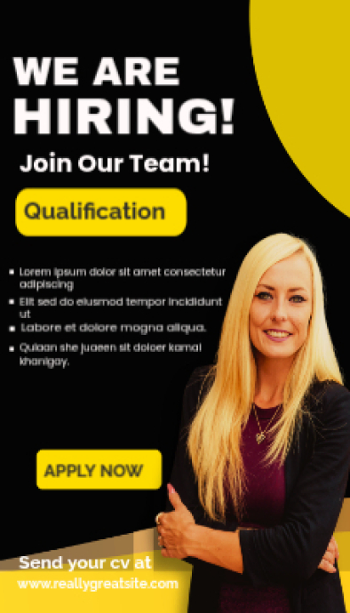 hire new jobs 22663749937892789992 Template | PosterMyWall