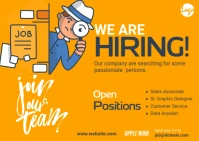 Hiring Ad Postal template