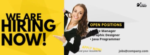 Hiring Ad Copertina Facebook template