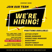 HIRING AD Publicación de Instagram template