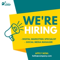 Hiring ad Instagram Post template