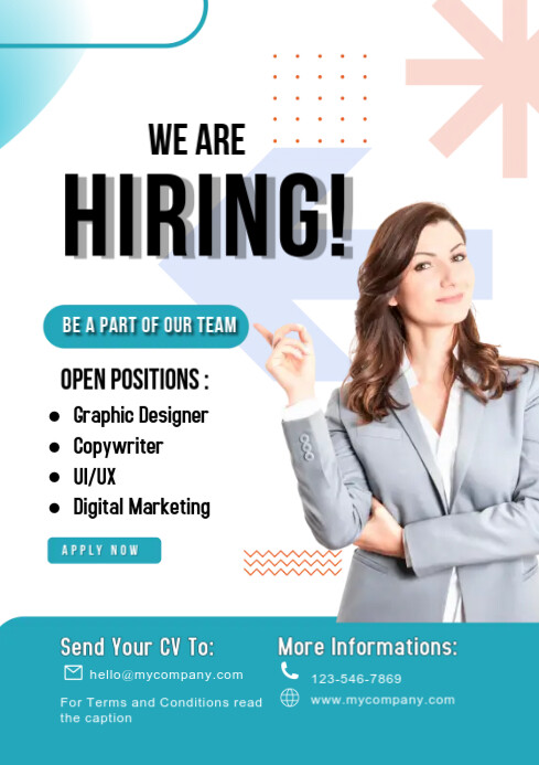Hiring Ad Poster Template PosterMyWall