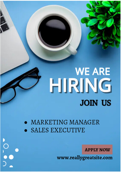 Hiring ad poster Template | PosterMyWall