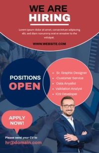 Hiring ad Template Half Page Wide