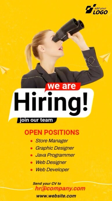 Hiring Ad Template Historia de Instagram