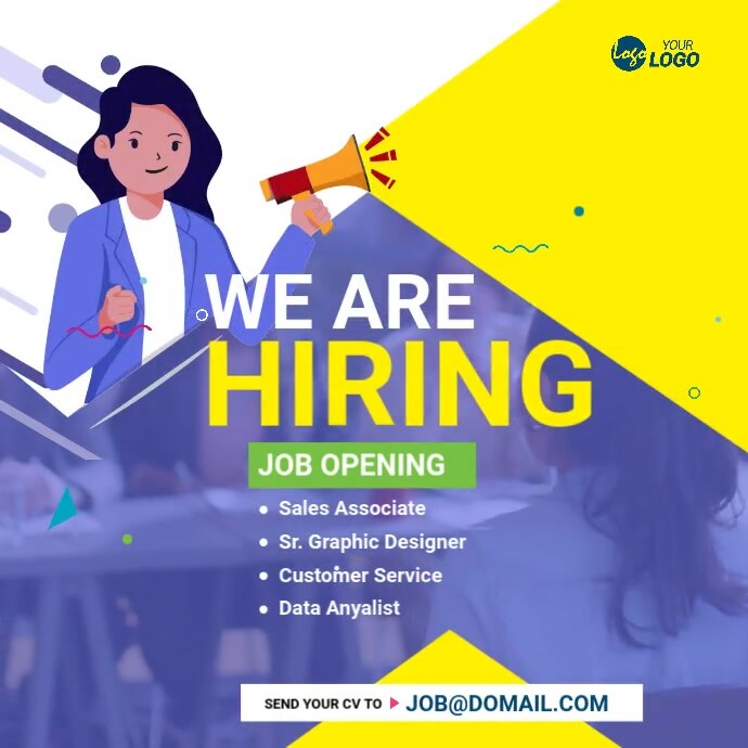 Hiring Ad Template PosterMyWall
