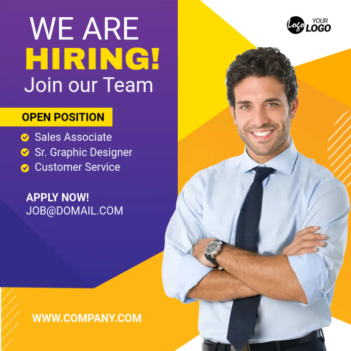 Hiring Ad Template PosterMyWall