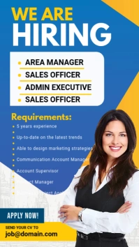 Hiring Ad Template WhatsApp Status