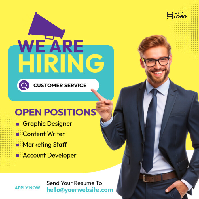hiring ad template Instagram Post