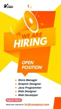 Hiring Ad Template Instagram Story