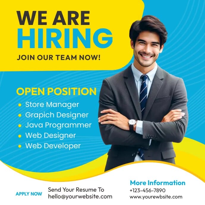 Hiring Ad Template PosterMyWall