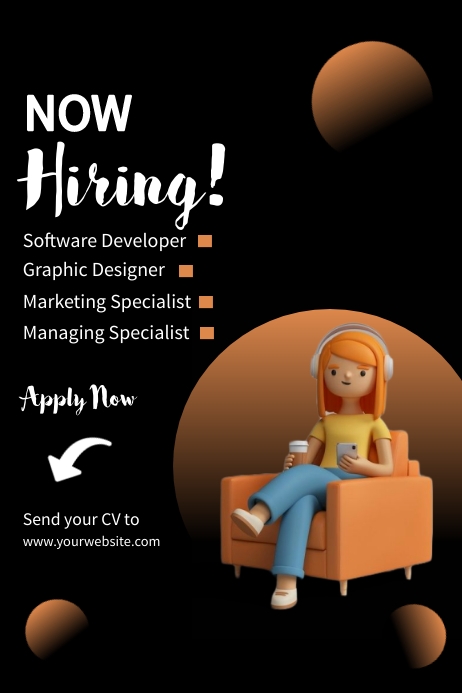 Copy of Hiring Ad Template | PosterMyWall Copy of Hiring Ad Template | PosterMyWall