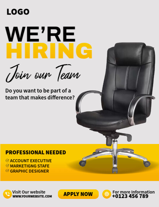 Hiring Ads Flyer (US Letter) template