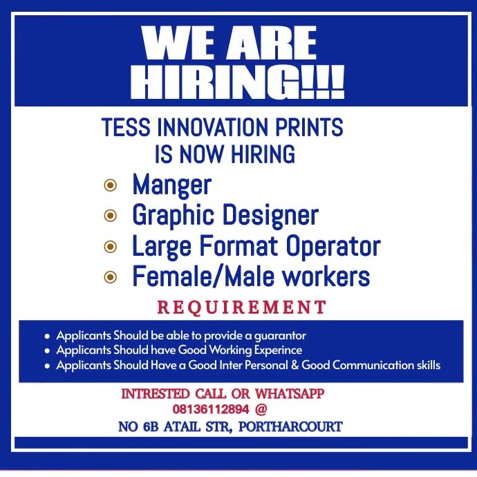 HIRING APPLICANTS Instagram Post template