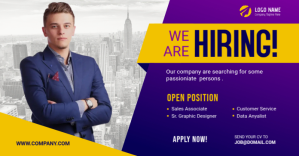 Hiring Banner Ad Design Template Facebook 共享图片