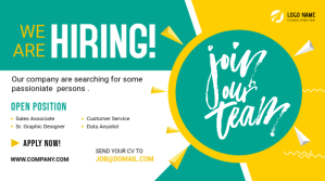 Hiring Banner Ad Design Template Twitter Post