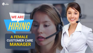 Hiring Customer Service Care Manager Blog-Kopfzeile template