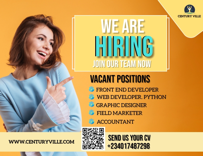 hiring ใบปลิว (US Letter) template