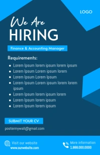 Hiring Half Page Wide template