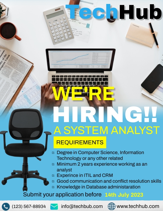Hiring Template | PosterMyWall