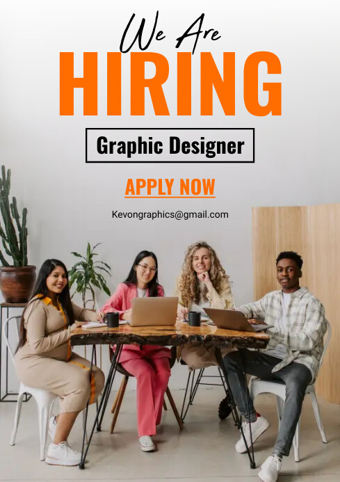 Colorful Hiring Table Example Hiring Template | PosterMyWall