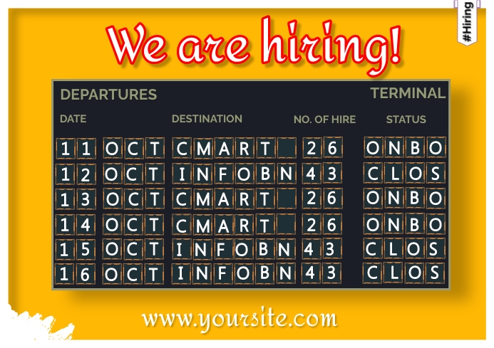 Hiring Template | PosterMyWall