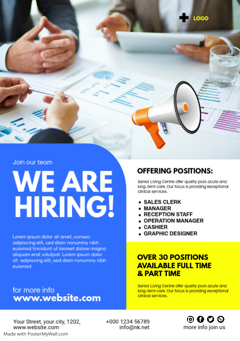 HIRING Template PosterMyWall
