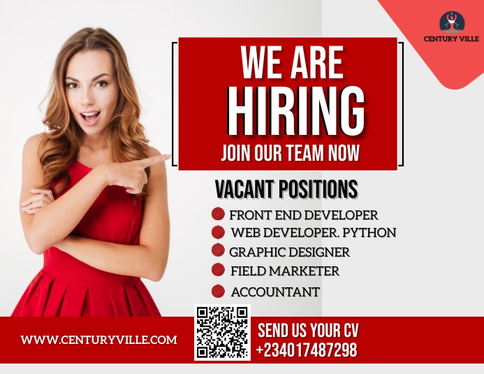 HIRING Flyer (Letter pang-US) template