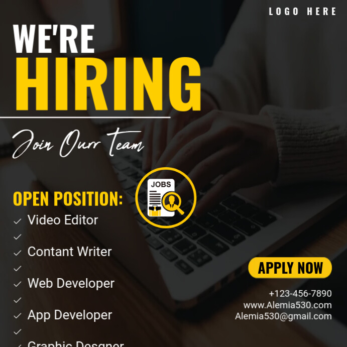 Hiring Template | PosterMyWall