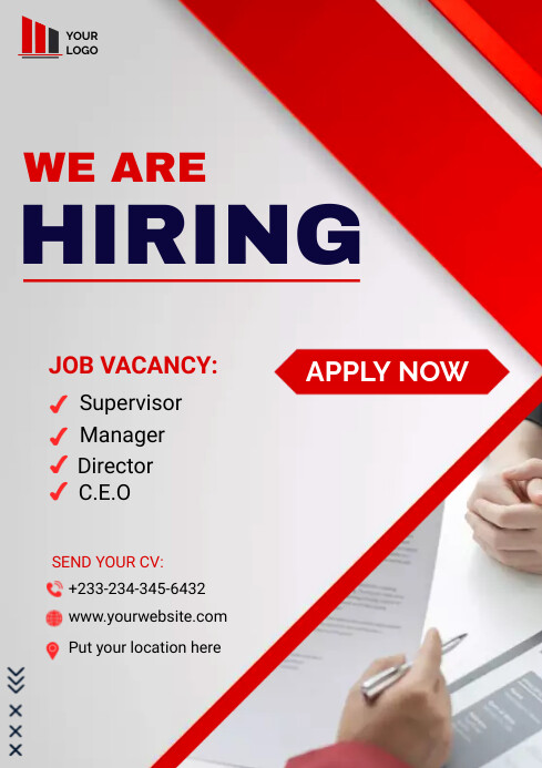 HIRING Template PosterMyWall