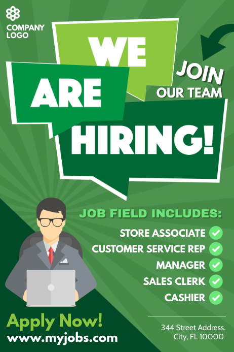 HIRING Template PosterMyWall
