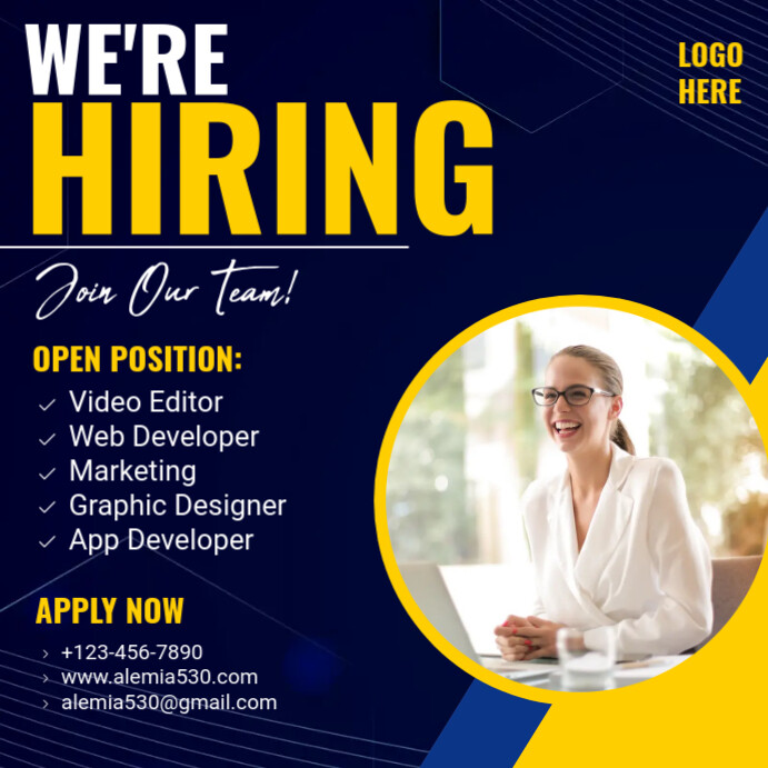 Hiring Template | PosterMyWall