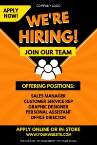 HIRING Affiche template